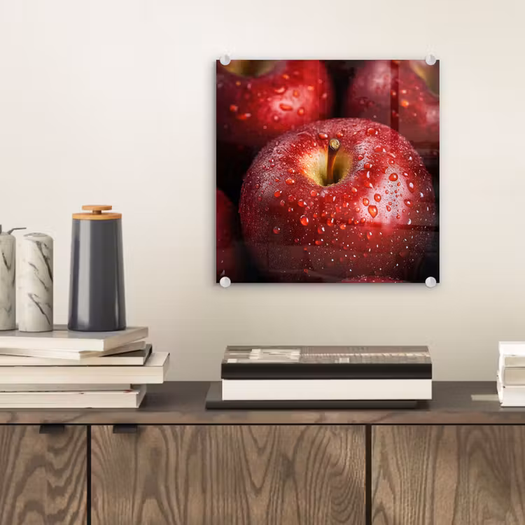 Rood - Appels - Fruit plexiglas 5mm klein -sfeer1