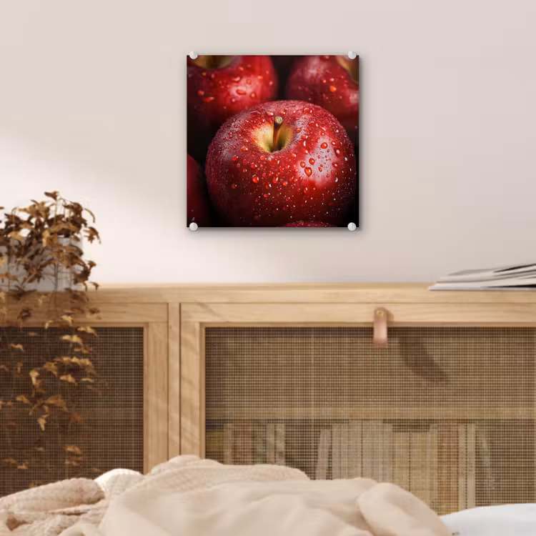 Rood - Appels - Fruit plexiglas 5mm klein -sfeer4