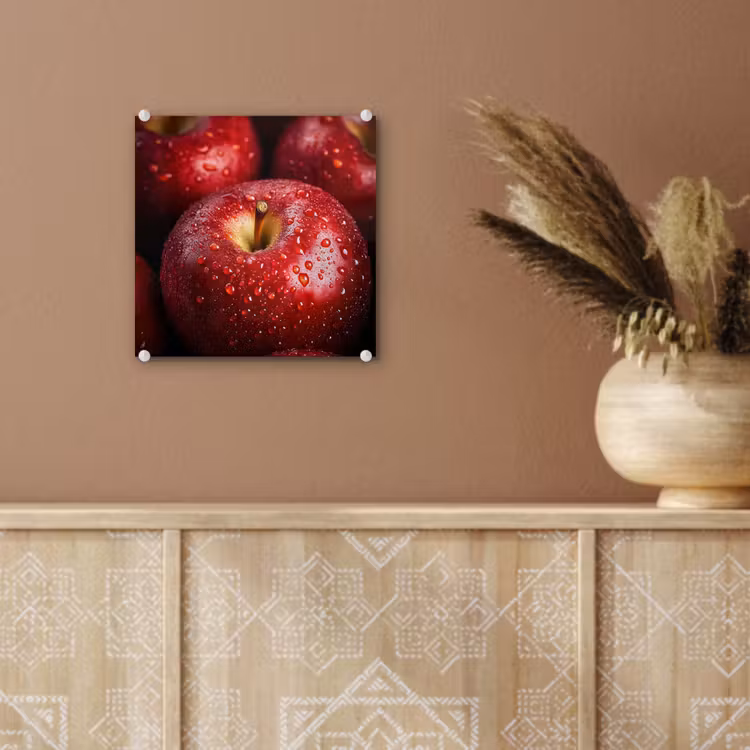 Rood - Appels - Fruit plexiglas 5mm klein -sfeer5
