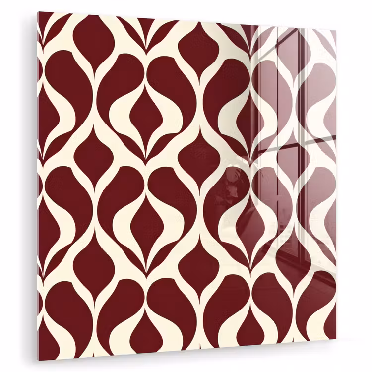 Rood - Druppelpatroon - Grafisch plexiglas 5mm klein 11 -zzzproduct_nieuw
