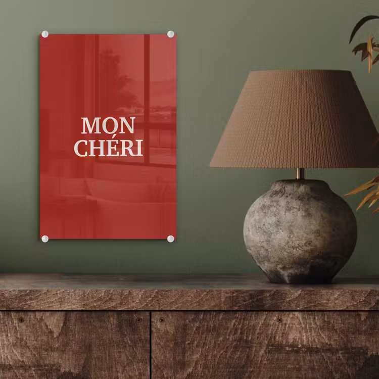 Rood - Frans - Quotes plexiglas 5mm klein -sfeer3
