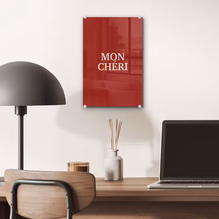 Rood - Frans - Quotes plexiglas 5mm klein -sfeer6