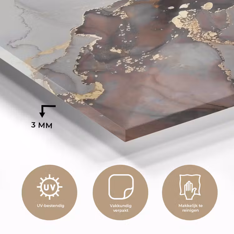 Rood - Marmer - Goud plexiglas 5mm klein -sfeer2