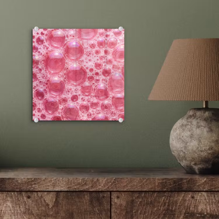 Roze - Schuim - Bubbels plexiglas 5mm klein -sfeer3