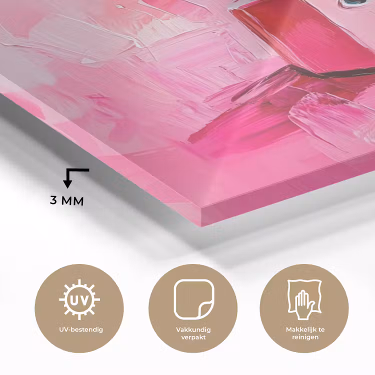 Roze - Verf - Coffee plexiglas 5mm klein -sfeer2