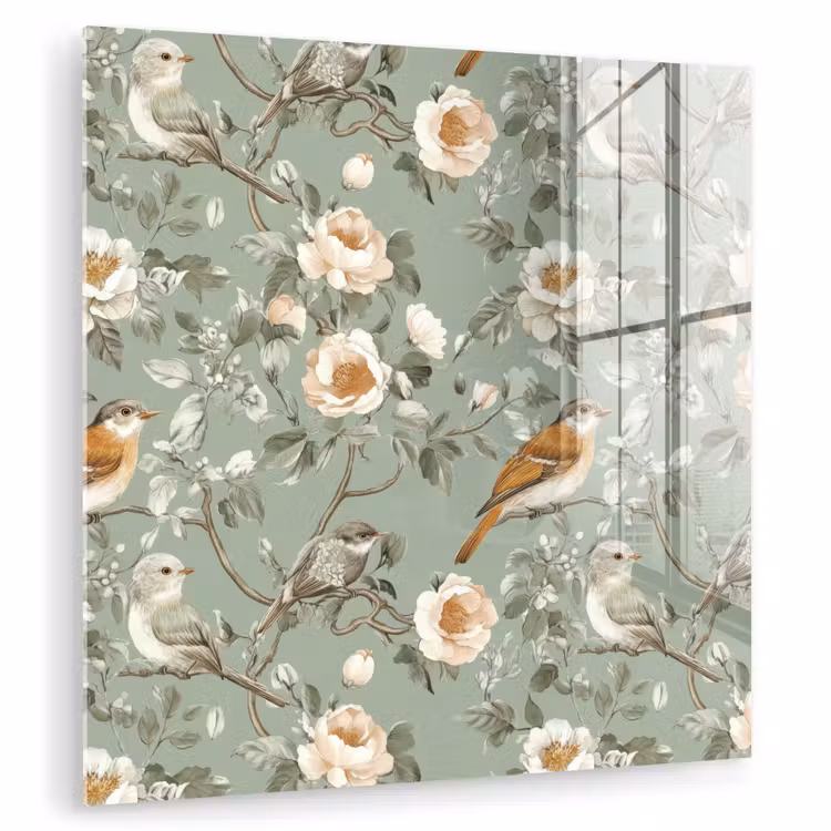 Roze - Vogels - Kleurrijk plexiglas 5mm klein 11 -zzzproduct_nieuw