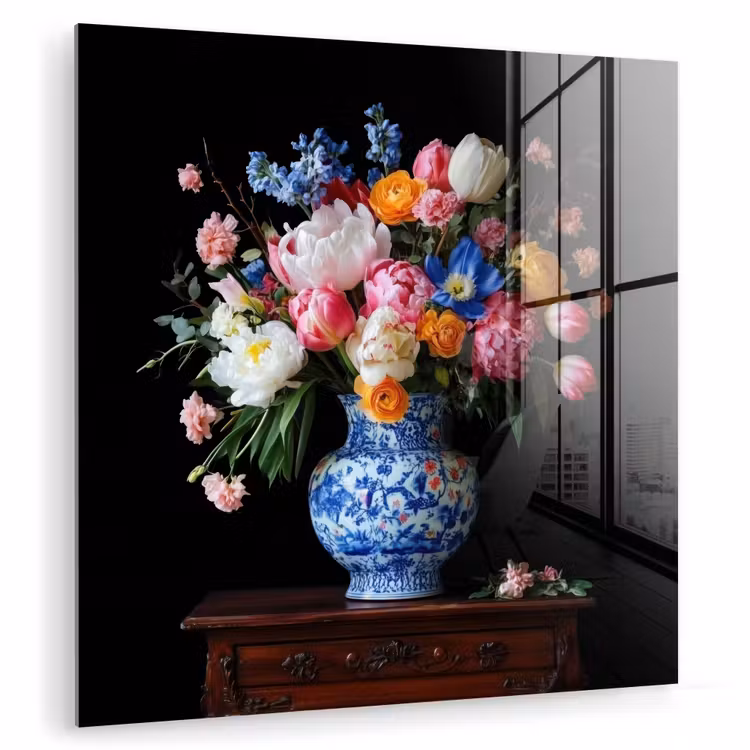 Rozen - Bloemen - Vaas - Boeket plexiglas 5mm klein -zzzproduct_nieuw