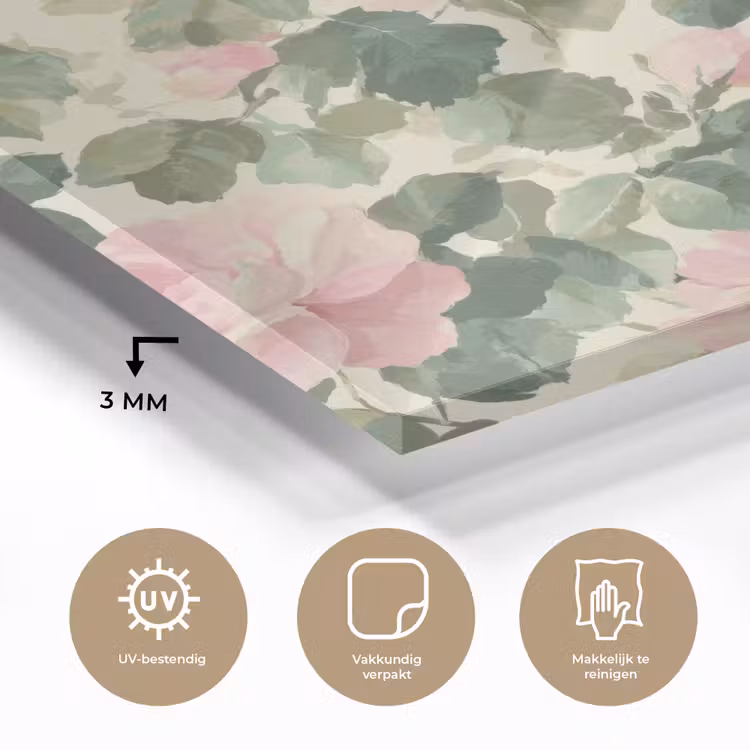 Rozen - Botanisch - Roze plexiglas 5mm klein 11 -sfeer2