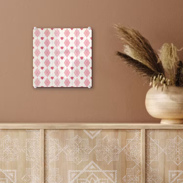 Ruiten - Klassiek - Roze - Wit plexiglas 5mm klein 11 -sfeer5