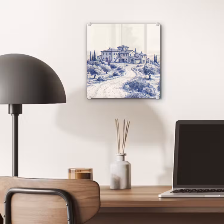 Rustiek - Landgoed - Blauw plexiglas 5mm klein -sfeer6