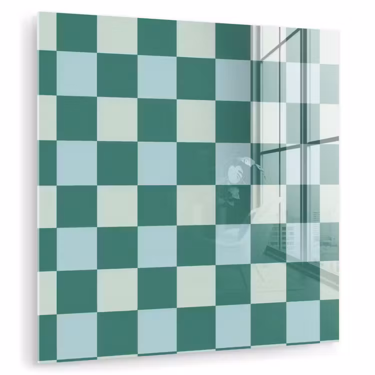 Schaak - Klassiek - Groen plexiglas 5mm klein 11 -zzzproduct_nieuw