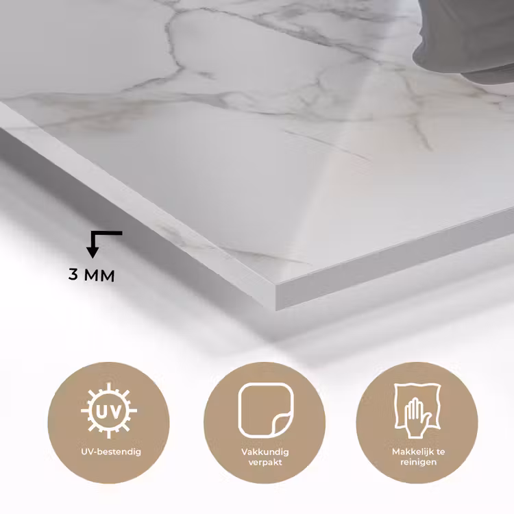 Schaakstuk - Loper - Zwart - Marmer plexiglas 5mm klein -sfeer2