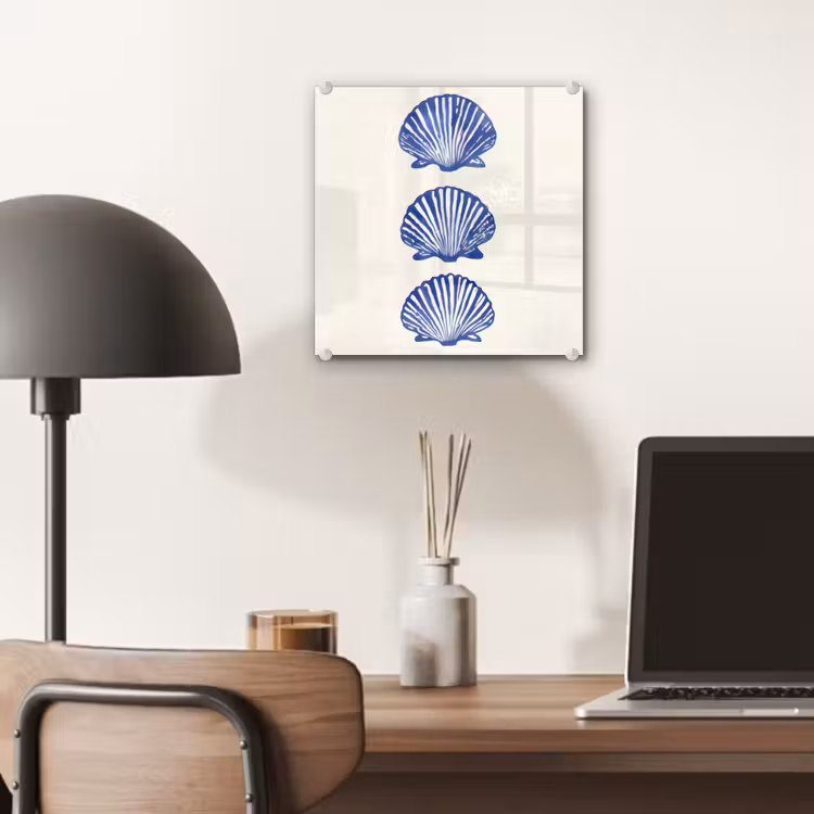 Schelpen - Blauw - Patroon plexiglas 5mm klein -sfeer6