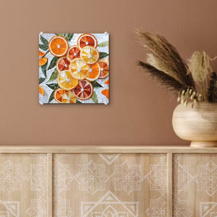 Schijfjes - Fruit - Oranje - Mozaïek plexiglas 5mm klein -sfeer5