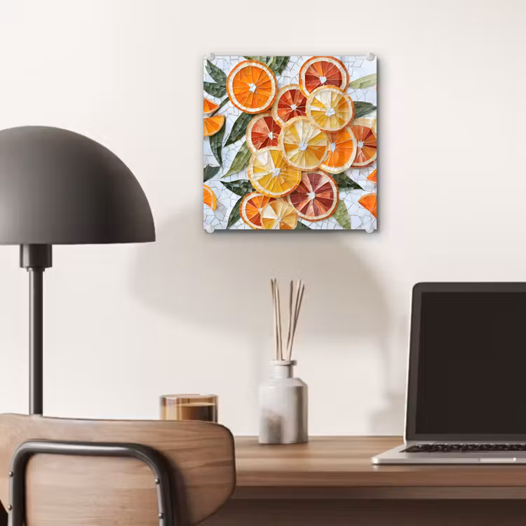 Schijfjes - Fruit - Oranje - Mozaïek plexiglas 5mm klein -sfeer6