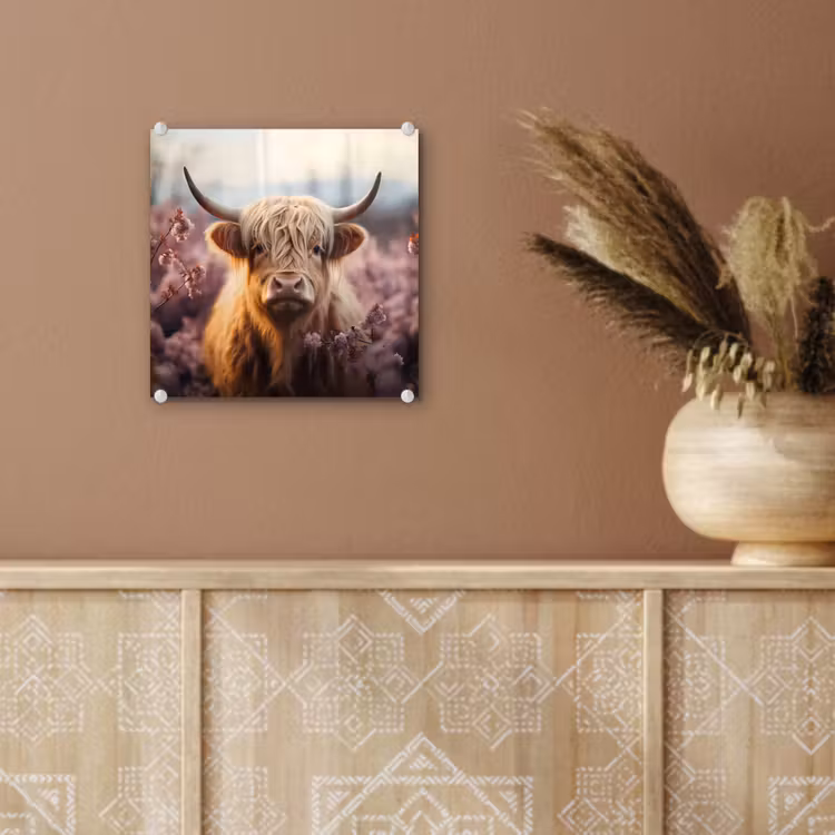 Schotse hooglander - Lente - Hooglanden plexiglas 5mm klein -sfeer5