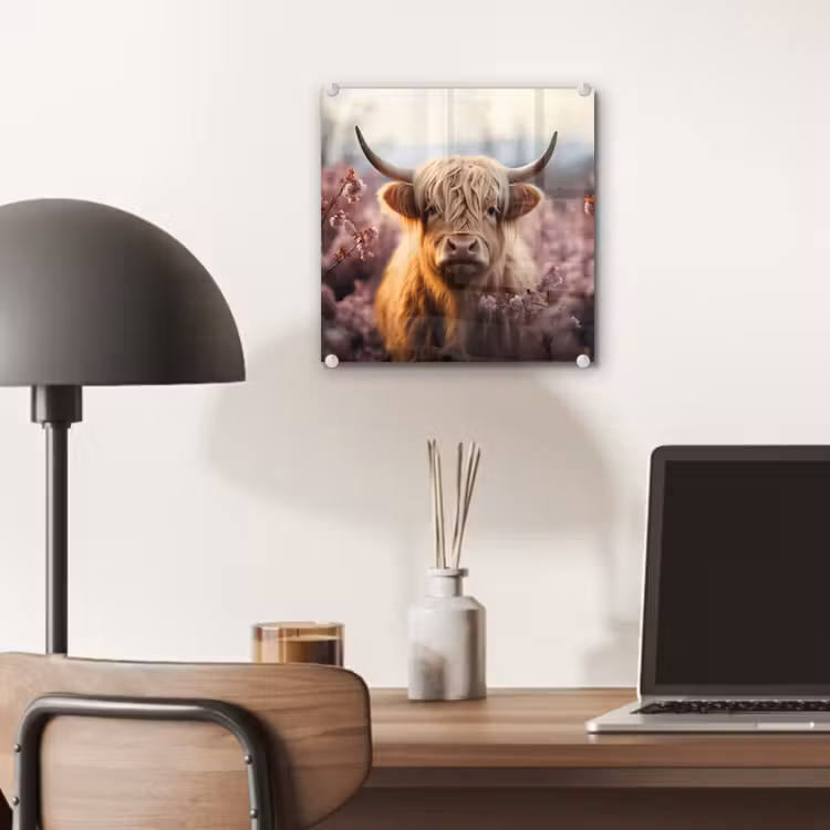 Schotse hooglander - Lente - Hooglanden plexiglas 5mm klein -sfeer6