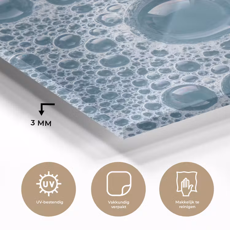 Schuim - Water - Textuur plexiglas 5mm klein -sfeer2
