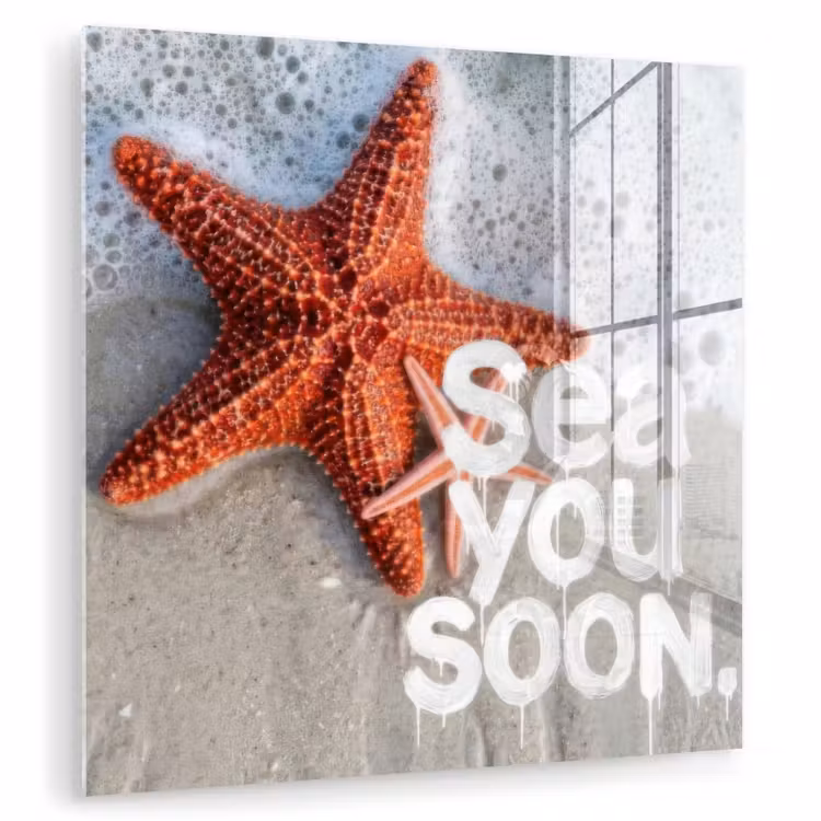 Sea you soon - Zeester - Zee plexiglas 5mm klein -zzzproduct_nieuw