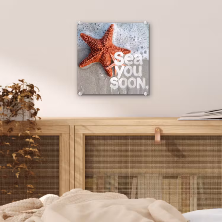 Sea you soon - Zeester - Zee plexiglas 5mm klein -sfeer4