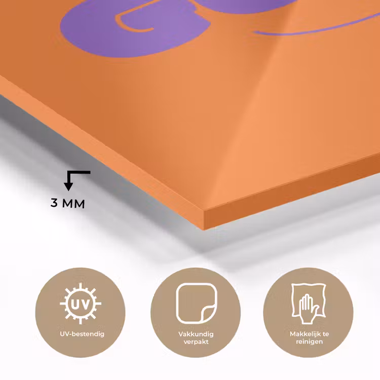 See the good - Paars - Oranje - Smiley plexiglas 5mm klein -sfeer2