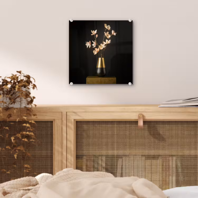 Sierlijk - Boeket - Goud - Vaas plexiglas 5mm klein -sfeer4