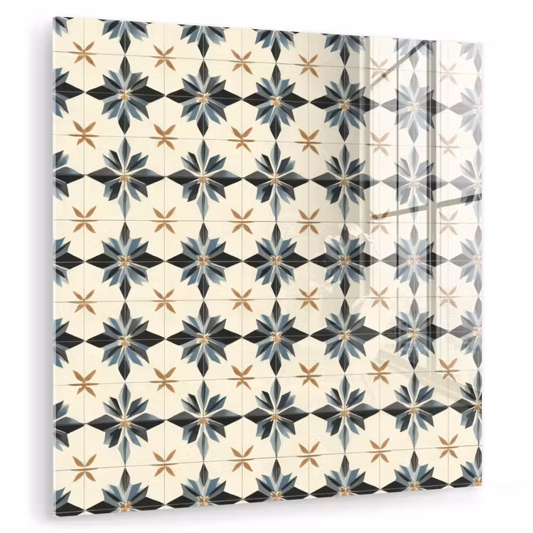 Sierlijk - Ornament - Blauw plexiglas 5mm klein 11 -zzzproduct_nieuw