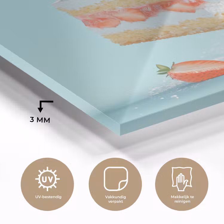 Slagroom - Taart - Blauw - Eten plexiglas 5mm klein -sfeer2