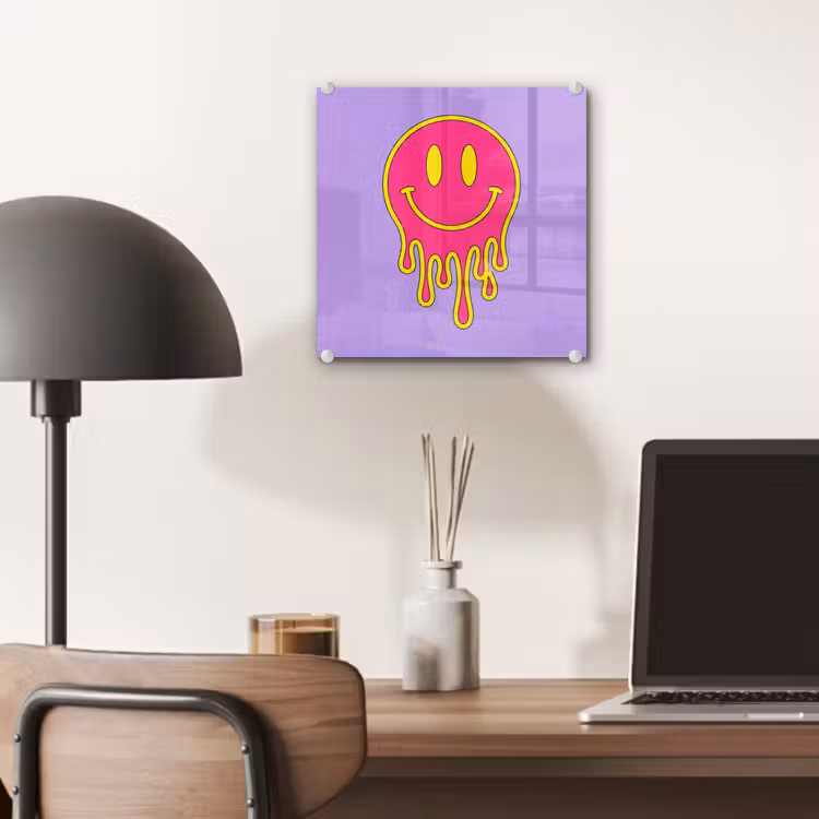 Smiley - Drip - Neon plexiglas 5mm klein -sfeer6