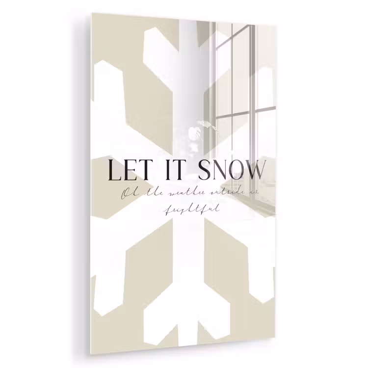 Sneeuw - Japandi - Winter - Decoratie plexiglas 5mm klein -zzzproduct_nieuw