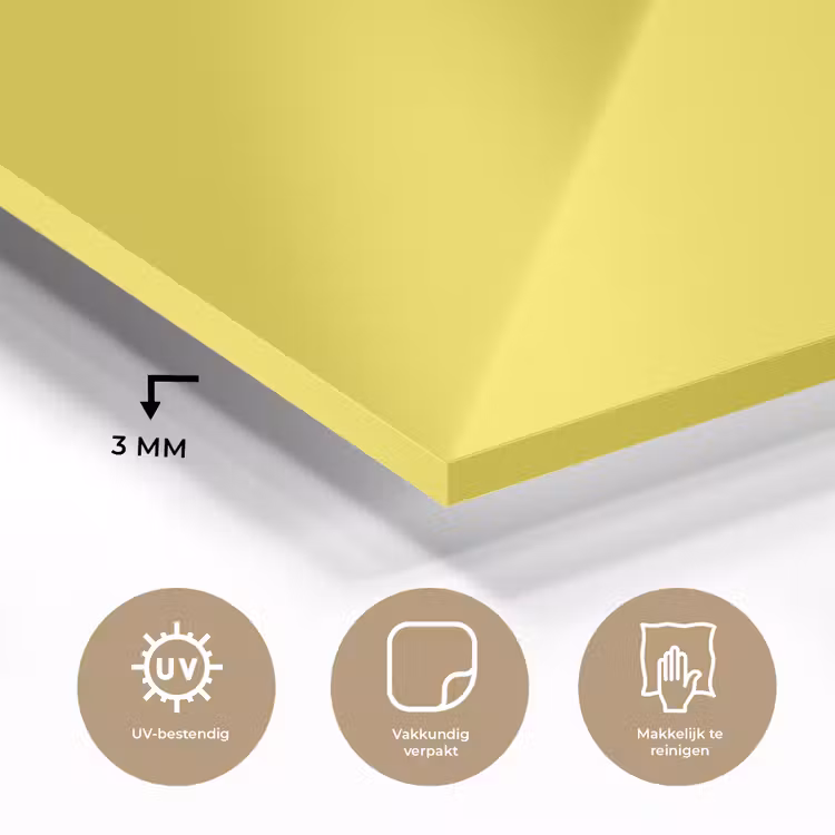 Soft - Custard - Geel plexiglas 5mm klein 11 -sfeer2