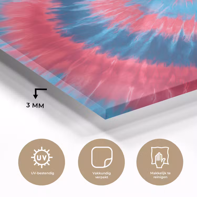 Spiraal - Roze - Draaiend plexiglas 5mm klein -sfeer2