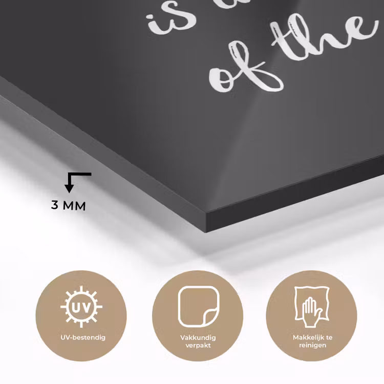 Spreuken - Koken - Thuis - The kitchen is the heart of the home - Quotes plexiglas 5mm klein -sfeer2