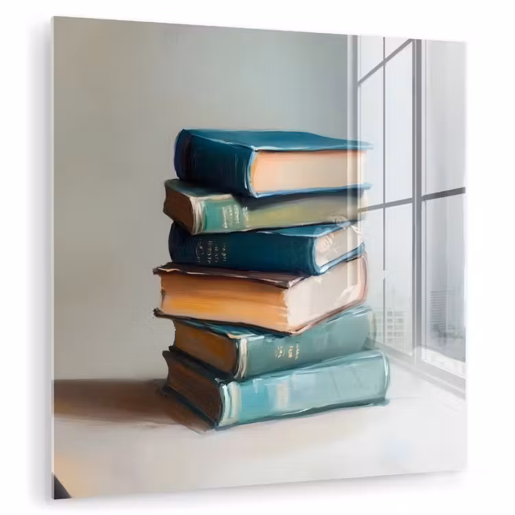 Stapel - Boeken - Groen - Daglicht plexiglas 5mm klein -zzzproduct_nieuw