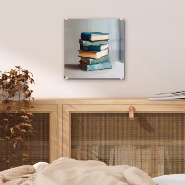 Stapel - Boeken - Groen - Daglicht plexiglas 5mm klein -sfeer4