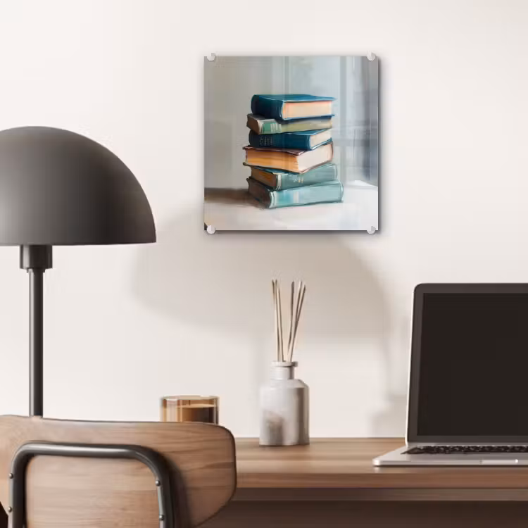 Stapel - Boeken - Groen - Daglicht plexiglas 5mm klein -sfeer6