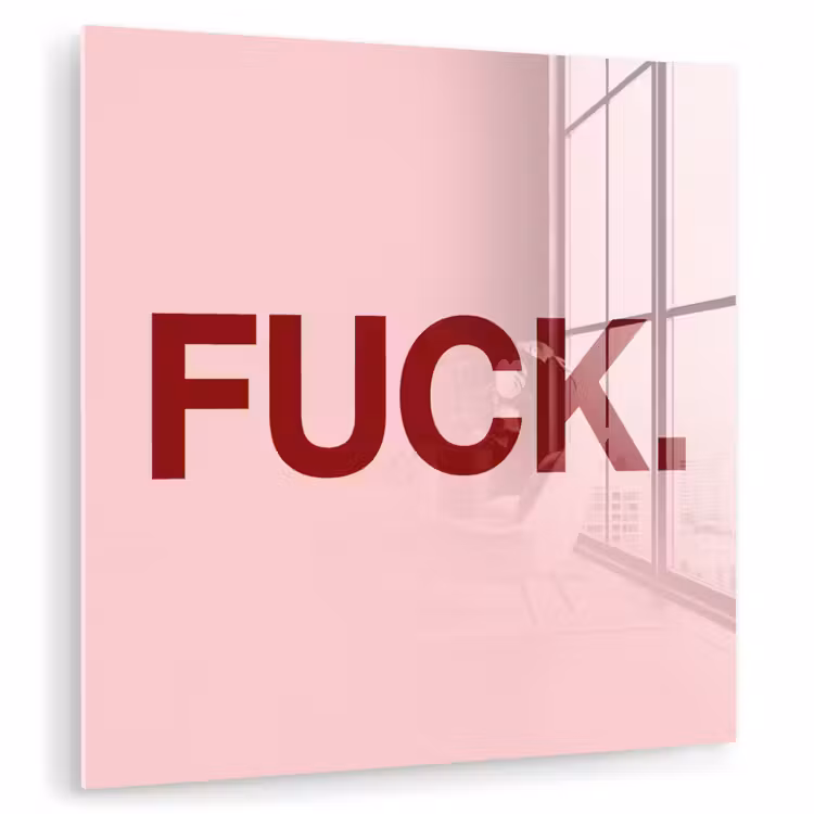 Statement - Krachtig - Roze plexiglas 5mm klein -zzzproduct_nieuw