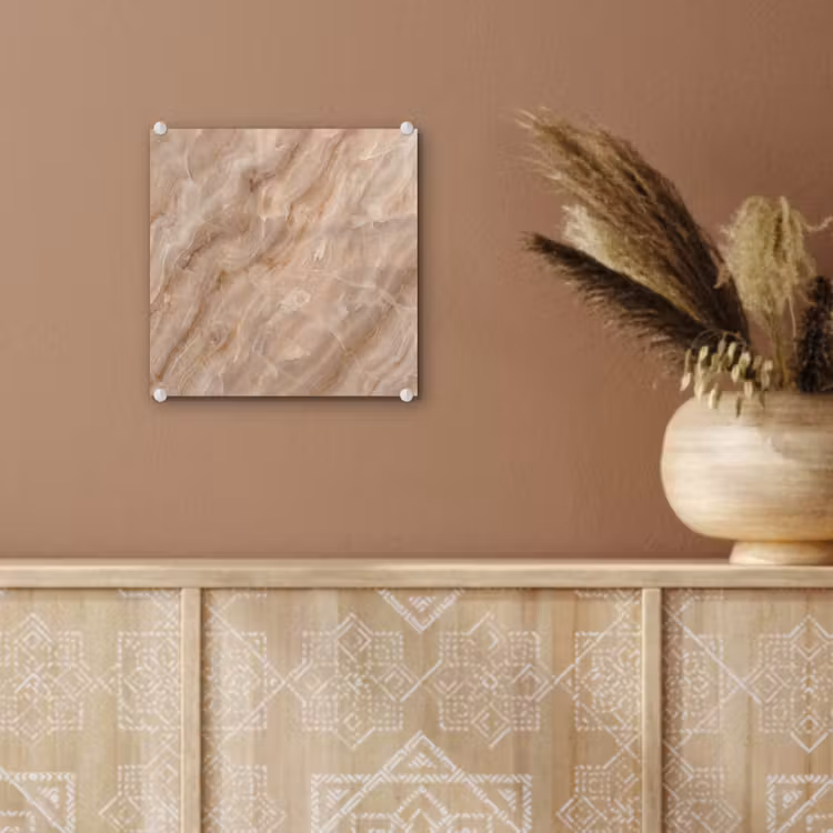 Steen - Ader - Natuur - Modern - Beige plexiglas 5mm klein -sfeer5