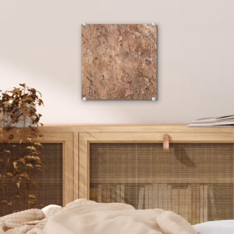 Steen - Natuur - Textuur - Abstract - Bruin plexiglas 5mm klein -sfeer4