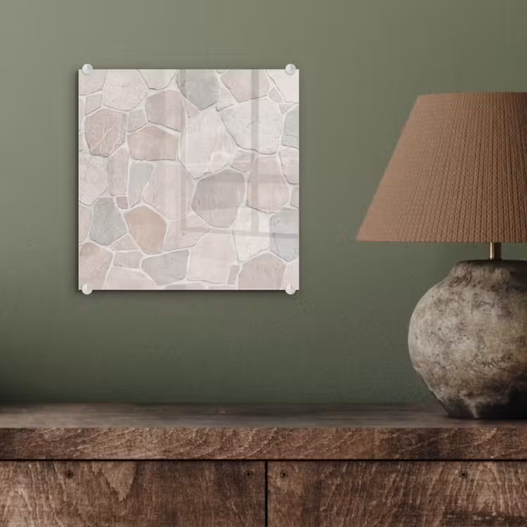 Steen - Patroon - Textuur - Beige plexiglas 5mm klein -sfeer3