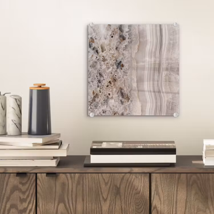 Steen - Textuur - Abstract - Beige - Wit plexiglas 5mm klein -sfeer1