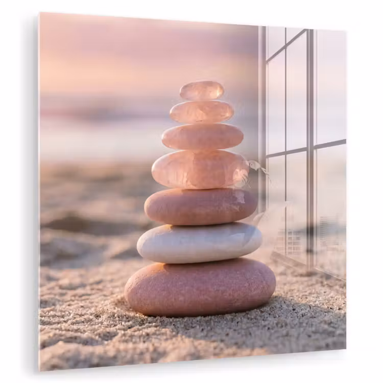 Stenen - Zand - Roze plexiglas 5mm klein -zzzproduct_nieuw