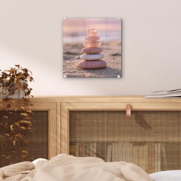 Stenen - Zand - Roze plexiglas 5mm klein -sfeer4
