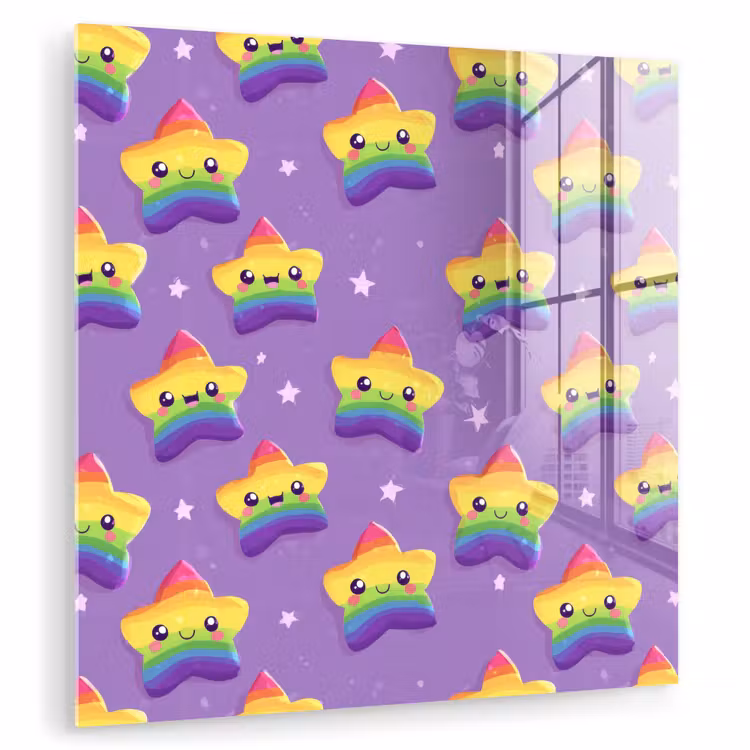 Sterren - Regenboog - Paars plexiglas 5mm klein 11 -zzzproduct_nieuw