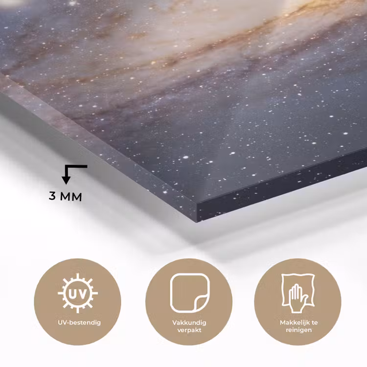 Glas schilderij - Sterrenstelsel - Ruimte - Kosmos - Sterrenstelsel - Ruimte - Kosmos plexiglas 5mm klein