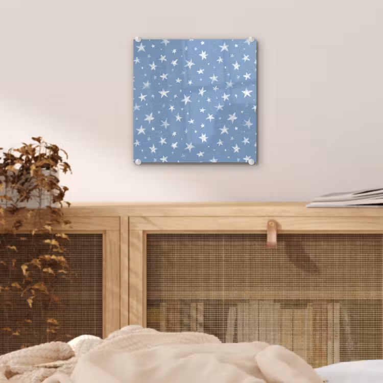 Sterretjes - Patroon - Blauw plexiglas 5mm klein 11 -sfeer4