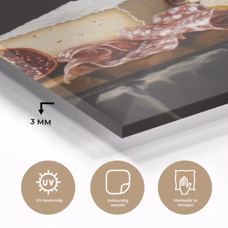 Stilleven - Vintage - Borrelplank plexiglas 5mm klein -sfeer2