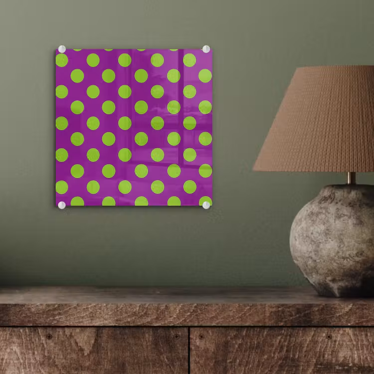 Stippen - Klassiek - Groen plexiglas 5mm klein 11 -sfeer3