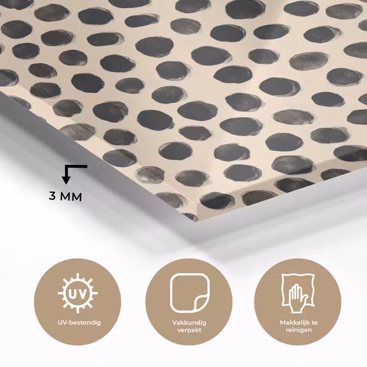 Stippen - Patroon - Zwart plexiglas 5mm klein 11 -sfeer2