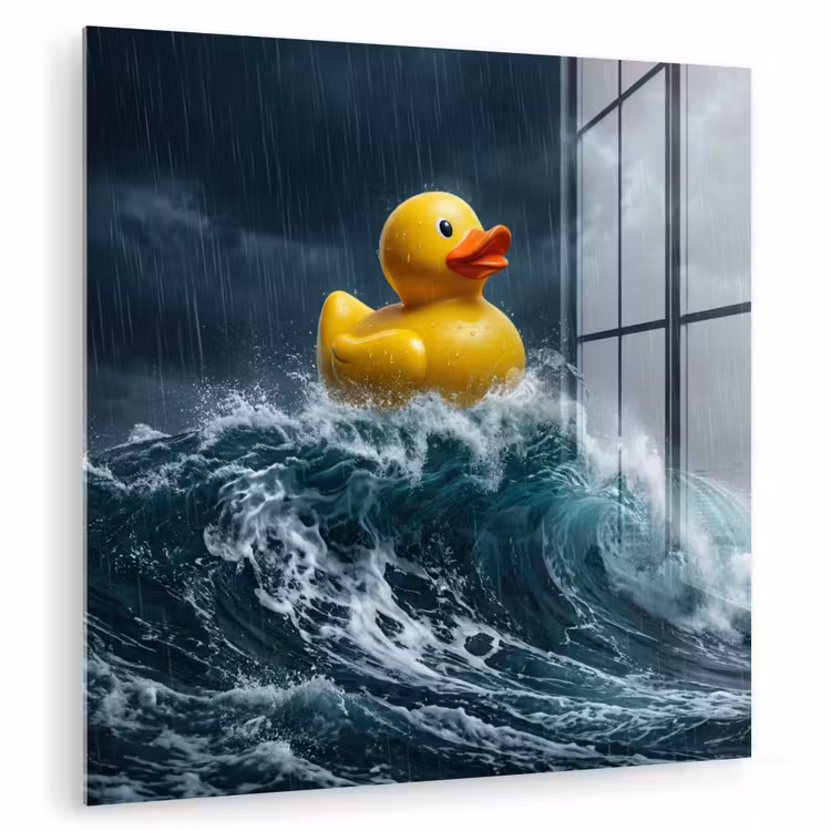 Storm - Badeend - Golven plexiglas 5mm klein -zzzproduct_nieuw